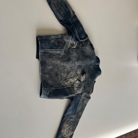 Dr Romanelli custom made cropped leather jacket XS - Picture 2 of 7